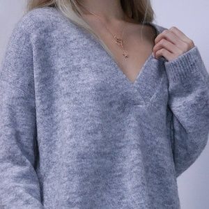 Light Grey H&M v neck sweater